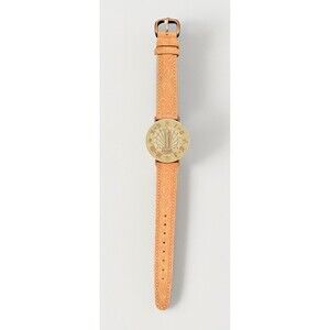 Vintage FOSSIL Sundial Men’s Brown Analog Watch Gen. Leather SD7620 No Movement